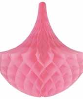 Decoratie kroonluchter roze 45 cm