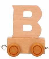 Houten letter trein b