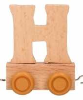Houten letter trein h