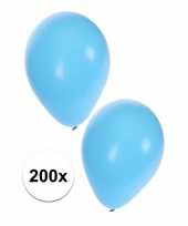 Lichtblauwe ballonnen 200 stuks
