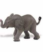 Plastic afrikaanse olifant kalfje 8 cm
