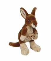 Pluche kangoeroe knuffel 22 cm
