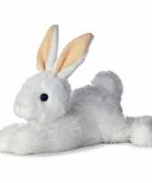 Pluche witte konijn haas knuffel 30 cm speelgoed